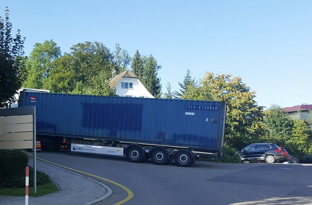 Container on its way to South Africa